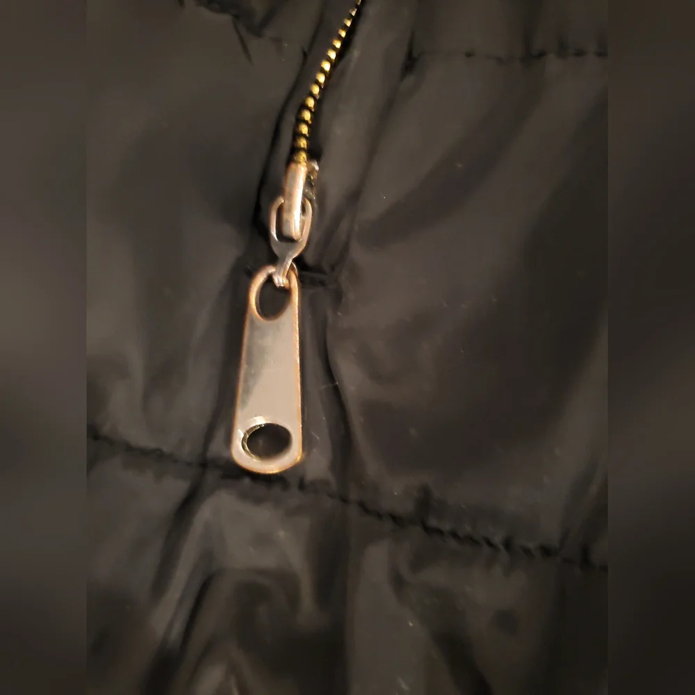 Le Chateau Black Big Button Coat - Picture 3 of 4